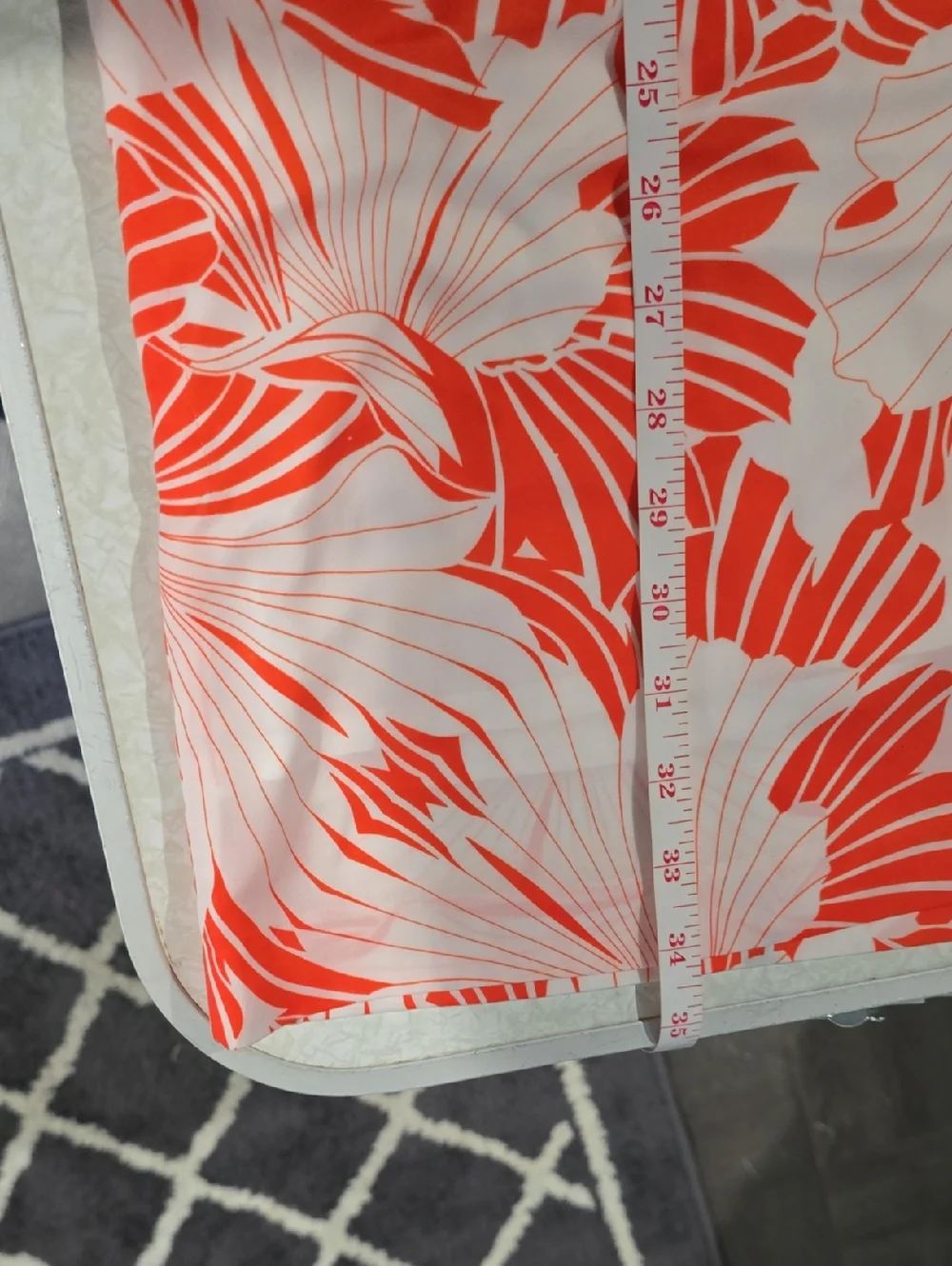 J. Crew Orange  and White  Tropical Floral‎ Camisole Mini Dress Size 2